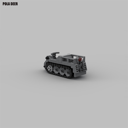 半履带国产SDKFZ2模型玩具积木
