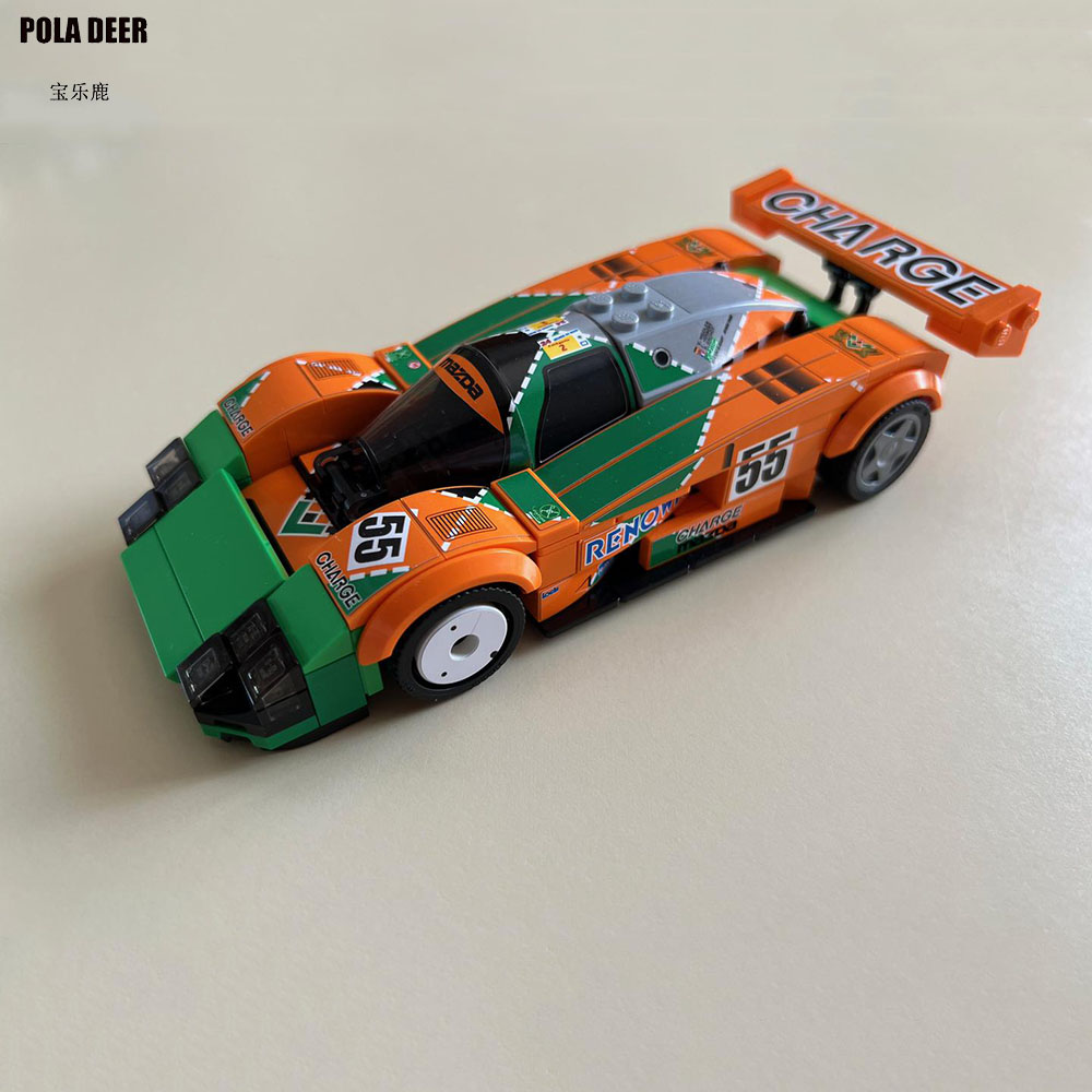 勒芒赛套车宝乐鹿收藏积木