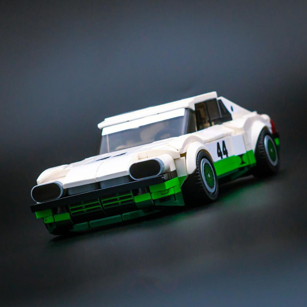 宝乐鹿-国产定制XJS Trans-Am速度冠军拼装赛车积木益智玩具礼物