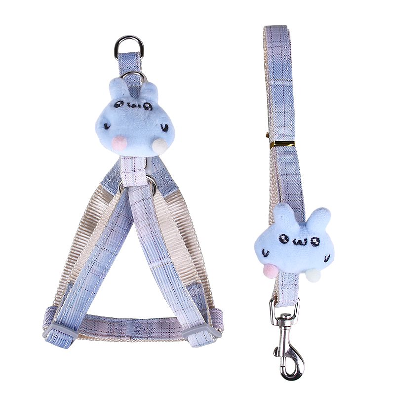 新料宠物牵引绳胸背带 溜狗绳狗链子狗狗外出胸背牵引带项圈 厂家