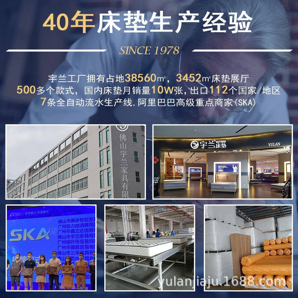 厂偏家记忆棉弹床垫软簧无品牌/忆棉高密度海马家具卧室床垫软记