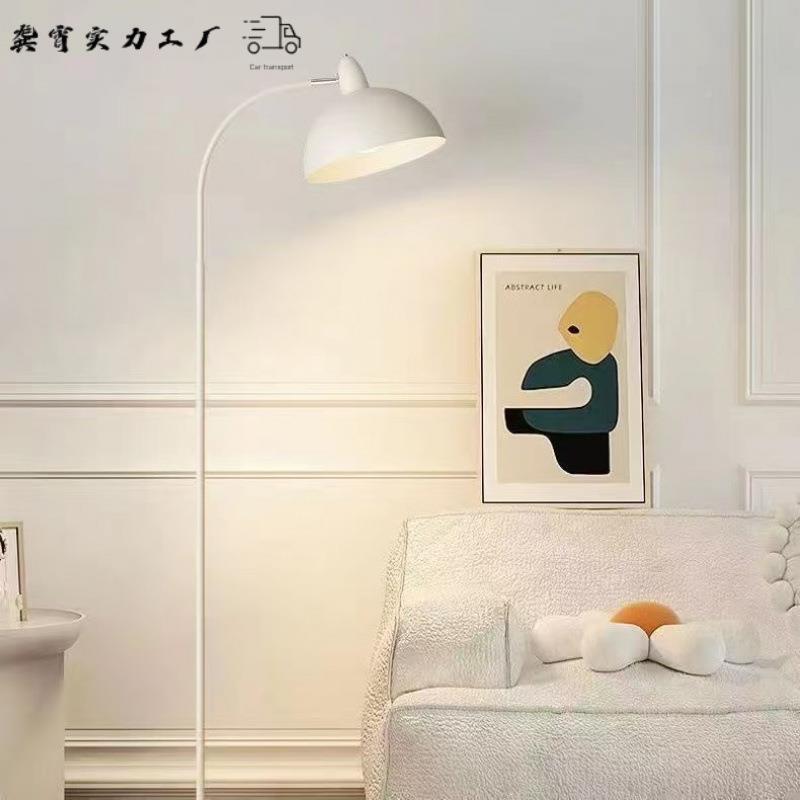 落地灯亮调节度氛围灯床卧室可伸缩节能DFE照可明网红头LED立式台