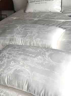 轻奢全06支木低本提花大豆纤维棉枕芯羽丝单02454人枕柔软中枕单