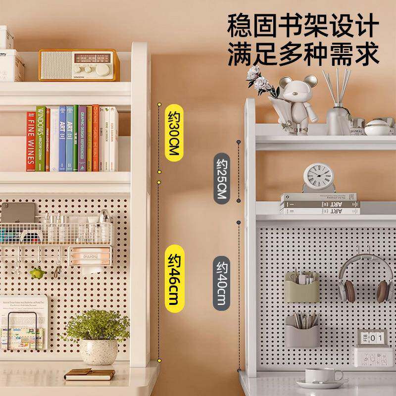 10005334台式租电桌脑桌家用简易书书架洞一体式小户型出屋洞板写