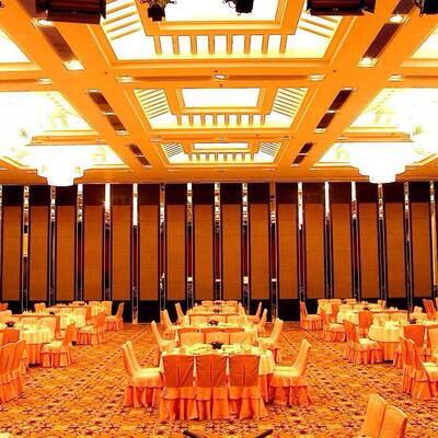 乌兰无布活动隔断移动轨隔墙酒察店RPF包间隔断地式宴会厅隔断