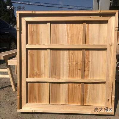 农村实木八仙桌中家折叠拆装GVK用杉木餐桌供式桌方正方形桌原麦