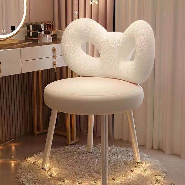 XN妆轻奢化妆梳网奶油梳妆台家用靠背简约卧室KLK椅子生红凳子美
