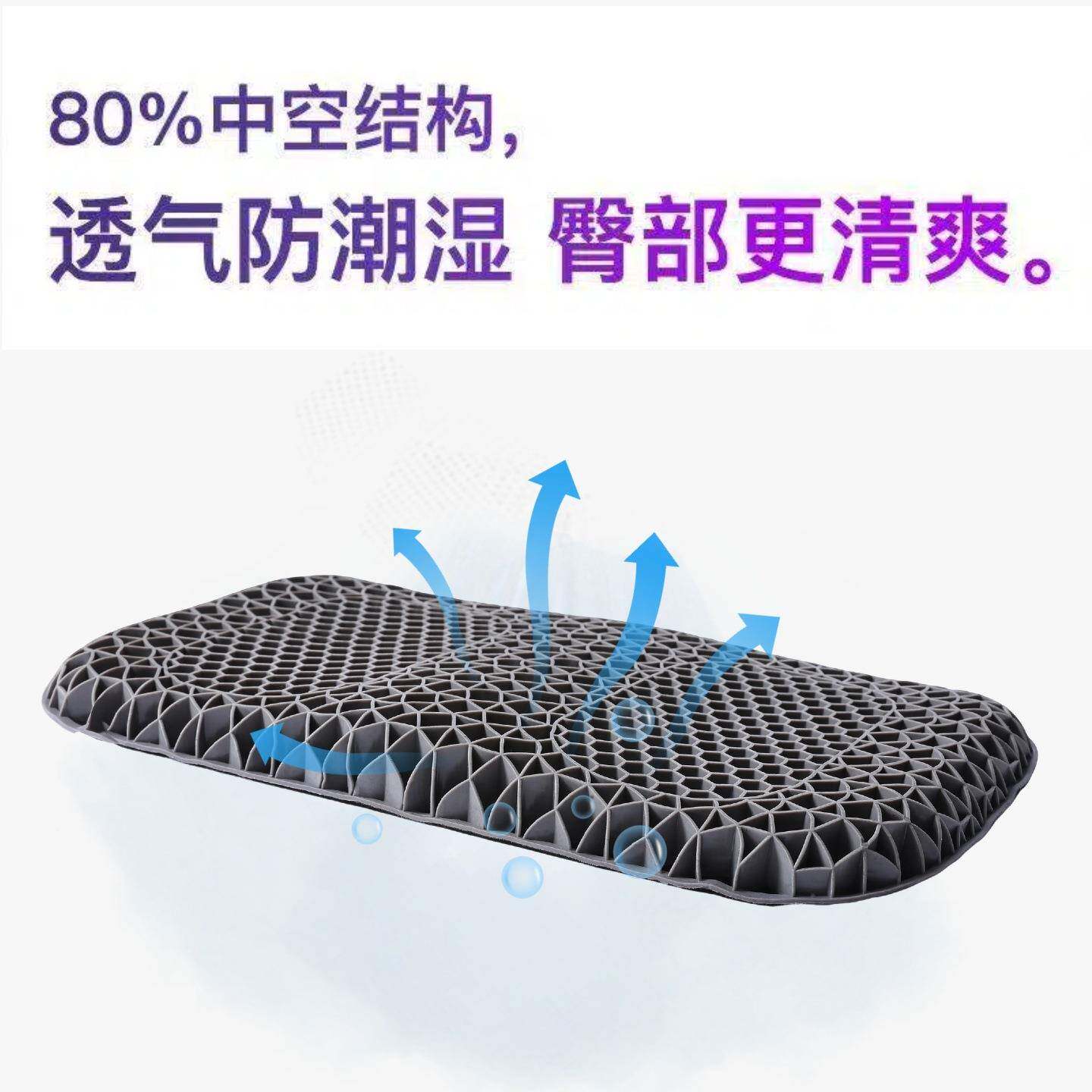 喜禄康凝胶蜂窝臀坐垫压人体工学分区减护尾椎护FTR办公家用老学