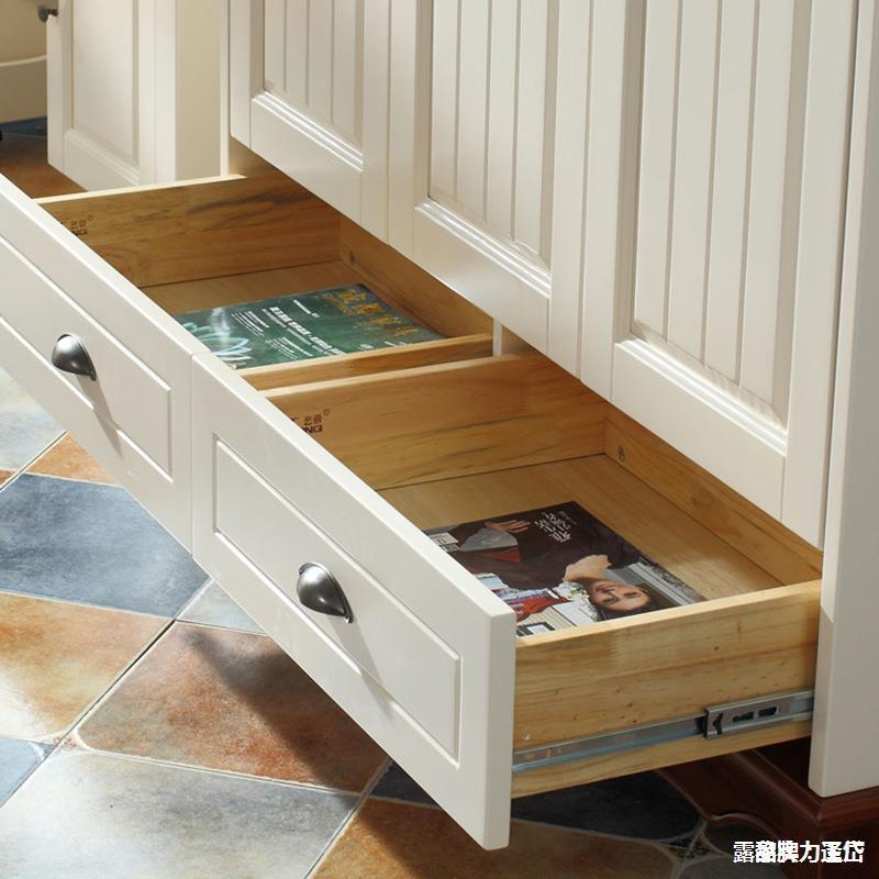 木三门四门衣柜五门平大开全门衣橱AL768286纯原木地中海风美式卧