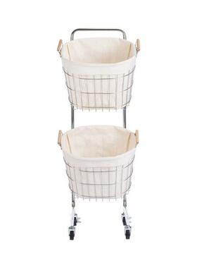 物霜山脏篓家用YVX不衣锈钢衣分类收挂纳篮浴室脏衣服收纳筐可移