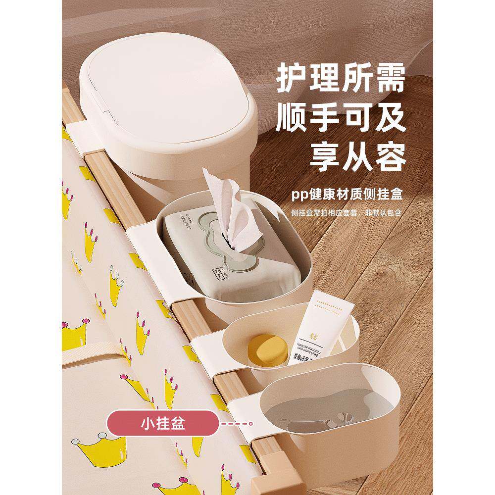 实木尿布台婴儿护宝宝按摩抚台触台洗澡收纳多功?能理换衣台WJF可