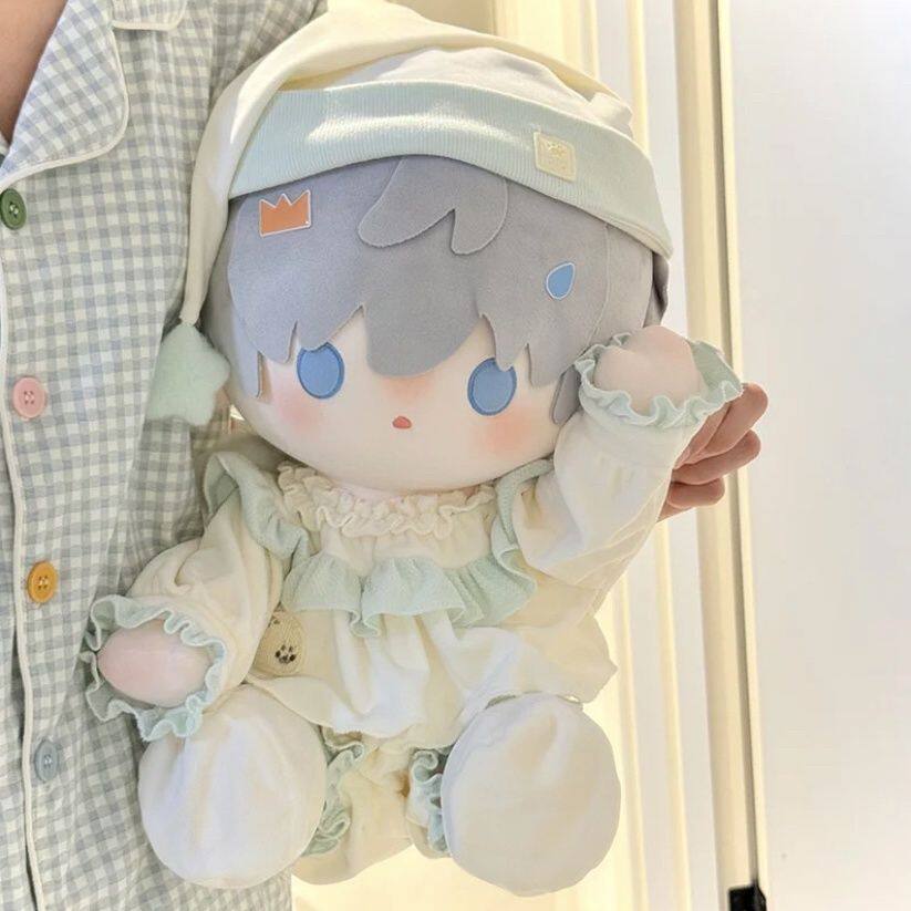 40cm舒蕾娃衣毛绒棉花娃娃睡衣坐姿一番无属性公仔玩偶替换服春秋