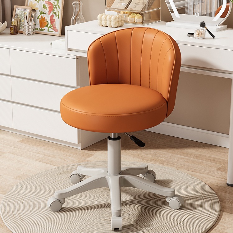 化妆椅女生卧室凳子化妆凳网红梳妆台椅子靠背美甲转椅家用美容凳