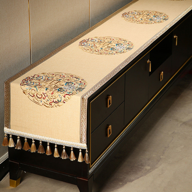 速发电视柜盖布防尘罩长方形高级桌布台面保护垫茶几布艺餐桌鞋柜