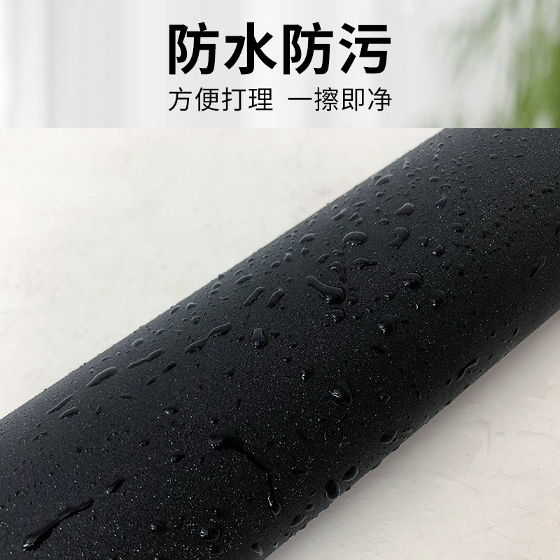 速发锦鲤鱼缸背景贴纸缸外自粘玻璃底部装饰膜背景纯黑色高清壁纸