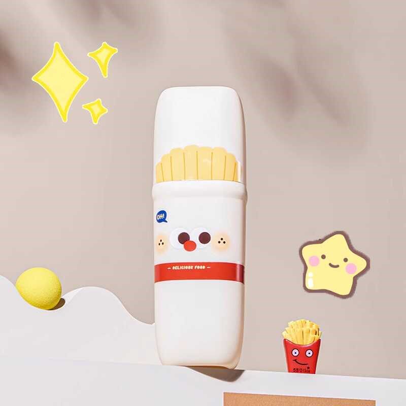 速发小奶咖牙具收纳盒可爱漱口杯家用儿童刷牙旅行便携口杯牙刷杯