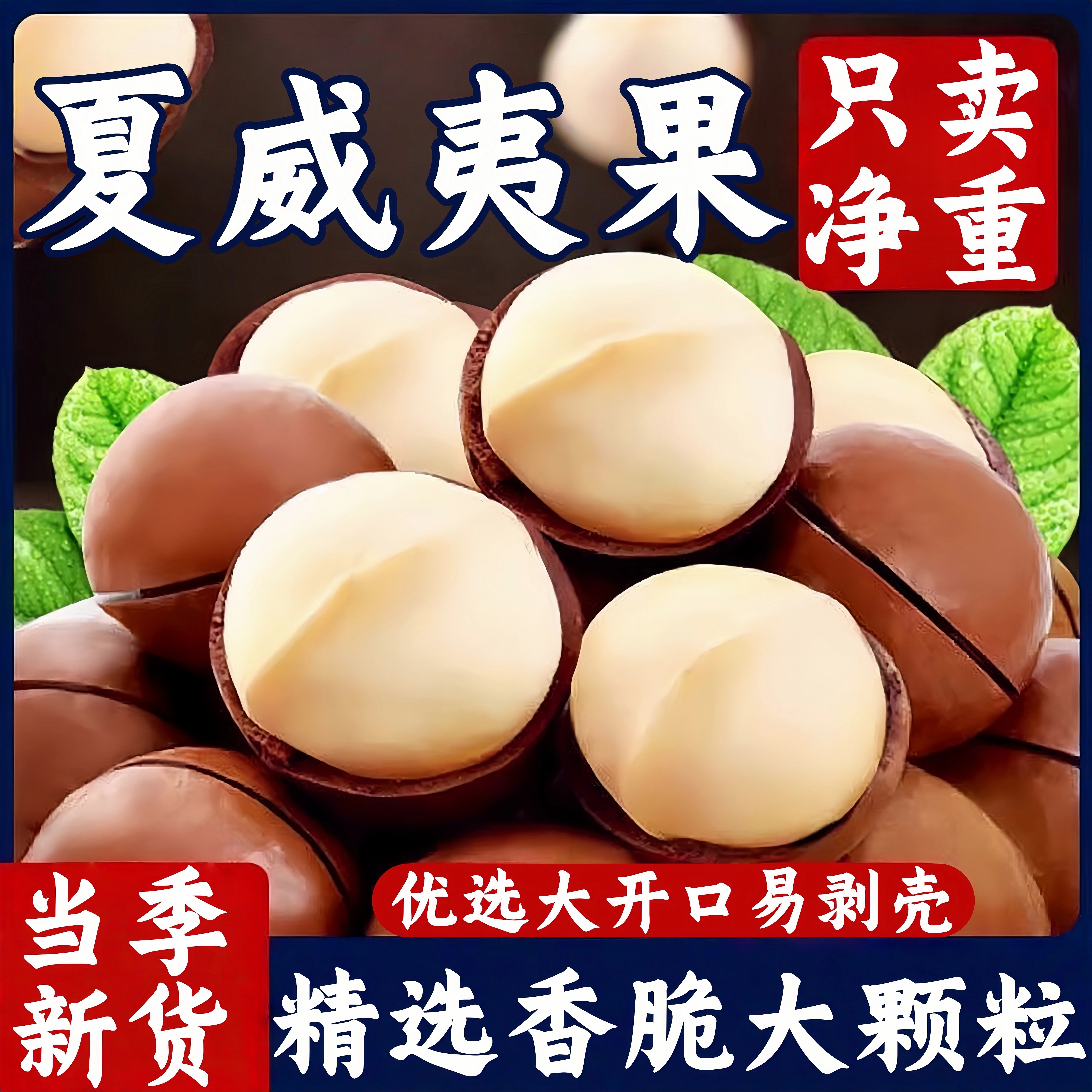 夏威夷果2025年新货500g原味烘焙