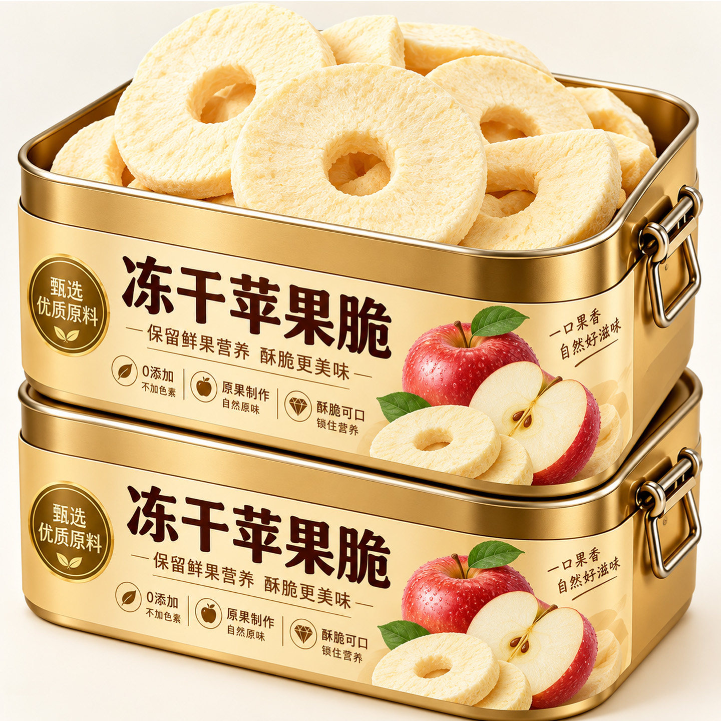 冻干苹果脆原切官方旗舰店苹果干零食特级酥脆香甜健水果干泡水