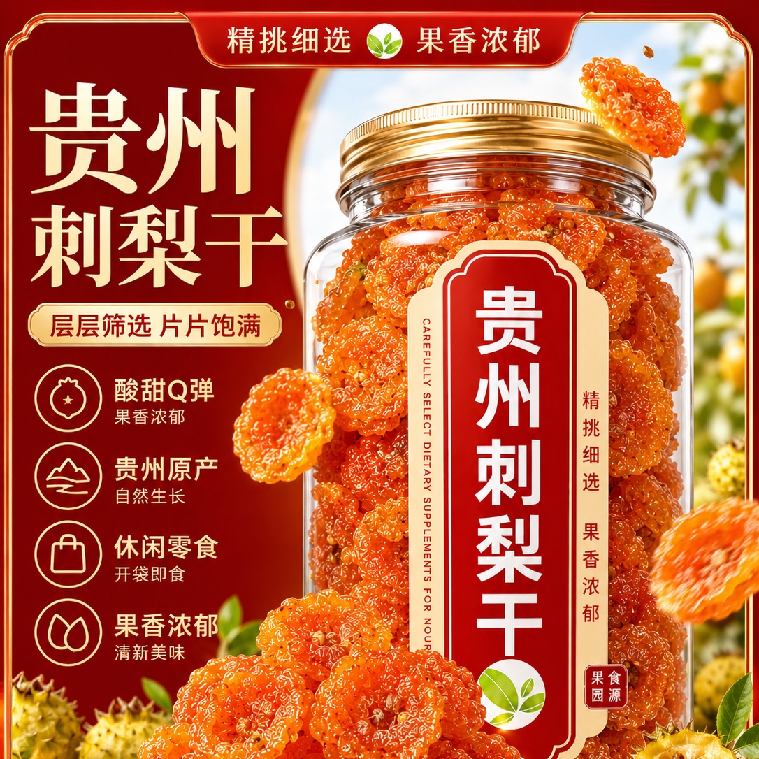 正宗贵州刺梨干野生刺梨干无糖原味无添加泡水新鲜果脯官方旗舰店