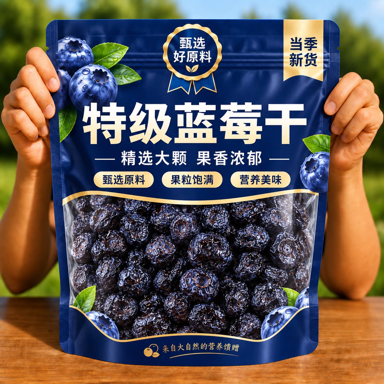 蓝莓干正品特级野生蓝莓果干东北特产蓝梅干原味烘焙官方旗舰店