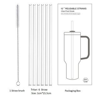 适用斯坦利STANLEY Tritan 保温杯吸管 BPA FREE 水杯吸管6-1