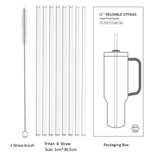 适用斯坦利STANLEY Tritan 保温杯吸管 BPA FREE 水杯吸管8-1
