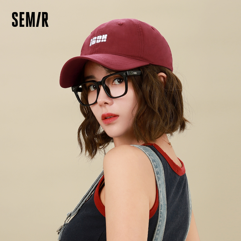 SEMIR/森马棒球帽女士鸭舌帽显脸小逛街软帽顶2024新款帽子
