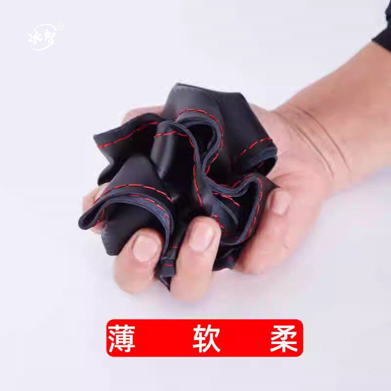 汽车真皮手缝方向盘套p男女超薄防滑四季通用牛皮小羊皮手缝把套