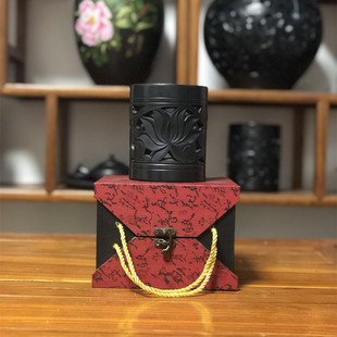 龙山黑陶创意文具时尚圆形陶瓷精品笔筒毛K笔圆珠笔铅笔多功能包