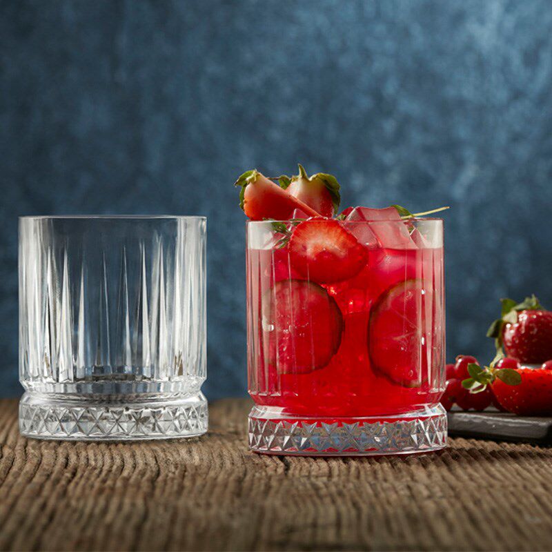 包邮帕莎帕琦进口创意竖纹t玻璃杯杯子威士忌洋酒杯家用茶杯果汁