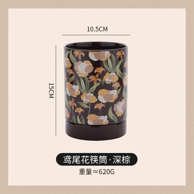 法式筷子收纳盒家用厨房台面筷C子筒沥水防霉陶瓷筷子笼筷热卖