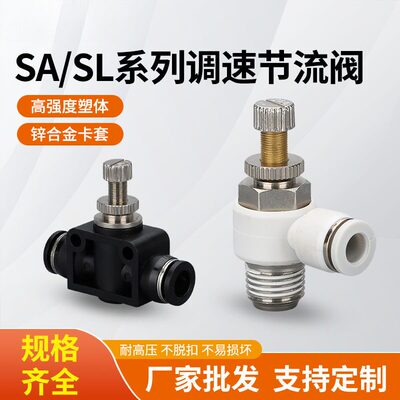 气动接头SL4M5单向调速节流阀SA6
