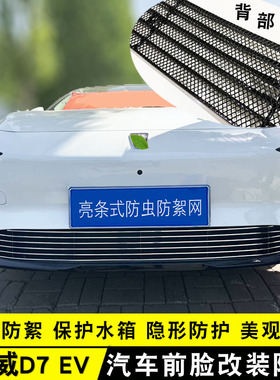 荣威D7c前脸中网外观改装件 前铲专用改装饰条防虫网配件汽车用品