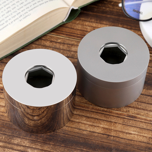 不锈钢大号烟灰缸带盖创意个性潮流家用客厅O防飞灰办公室礼品定