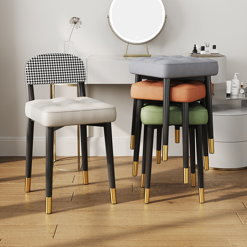 速发化妆凳家用生梳室梳妆凳简软卧妆台椅子轻奢约包凳子靠背美甲