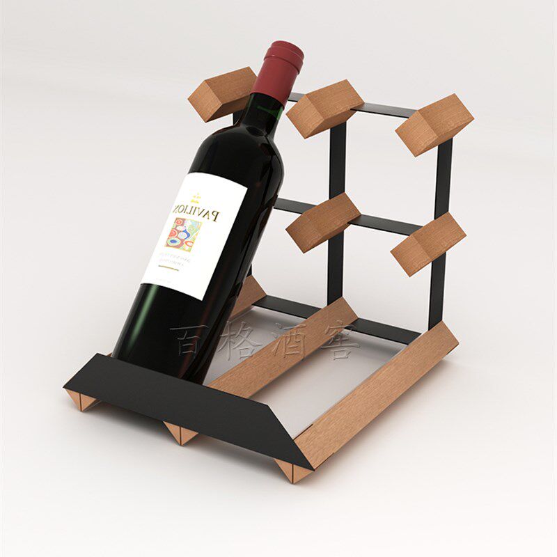 速发萄窄酒架酒柜酒格柜内斜放红酒架摆件家用葡#酒架红酒柜酒瓶