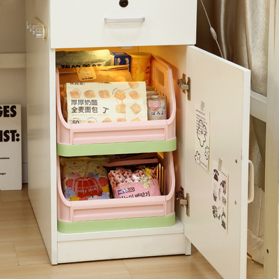 速发可深造叠柜收纳盒学生宿舍书桌主机柜改加办公室工位分层置物