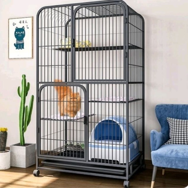 速发猫笼子大号三大子别墅超层猫舍猫屋猫笼猫两层家用室内