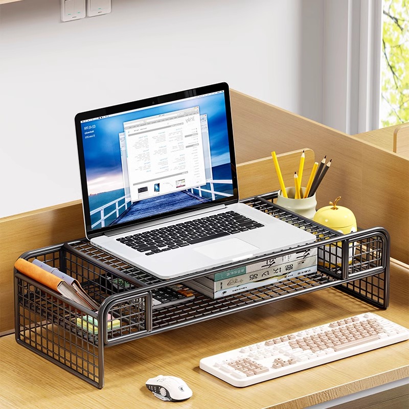 速发电脑增高热书房散架架理上收纳整桌架工位桌面显示屏垫高架