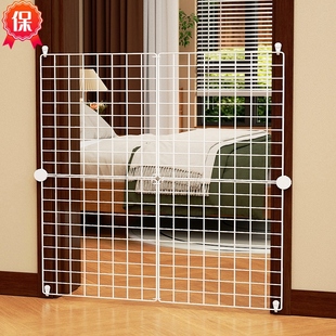 速发防猫门栏挡猫咪隔离狗围护栏隔栏栅格兔鼠门挡板台养猫网断