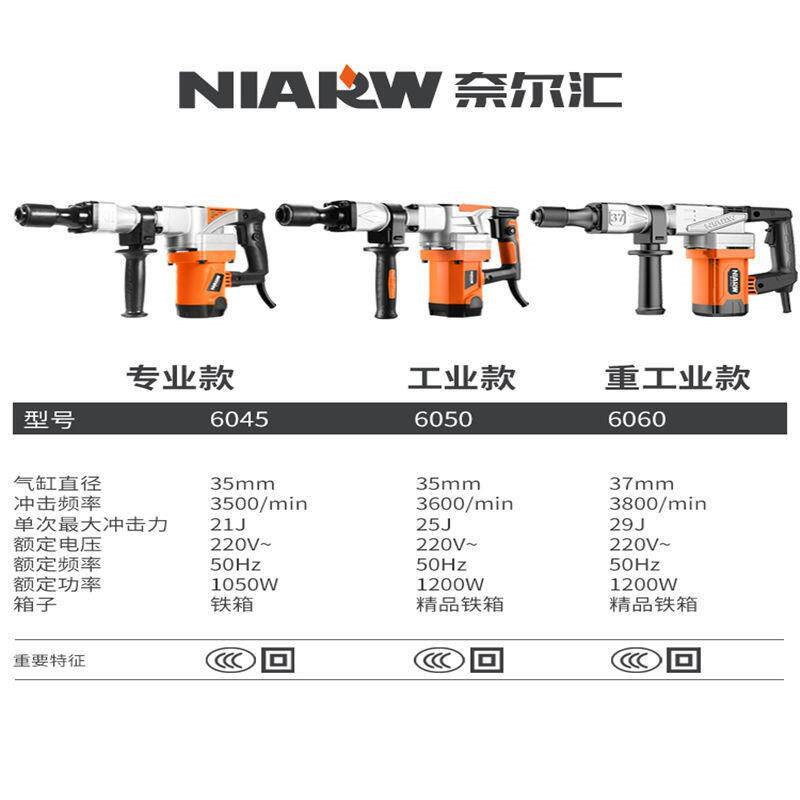 速发奈尔汇大功率电镐单用重型拆墙破碎工业级插墙打线槽混泥土电