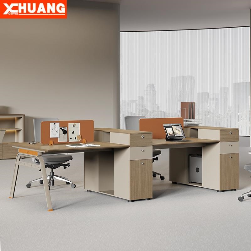 速发风多办公桌椅组合屏职员工位卡座单双4/6员人公司电脑财务办