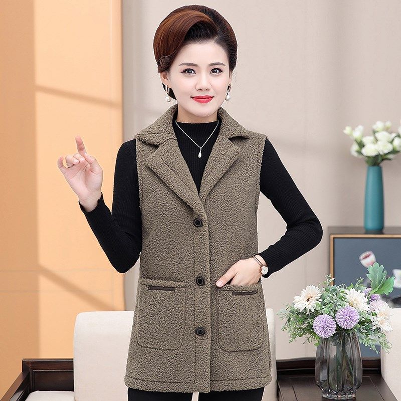 速发妈妈秋冬装马甲中长年背心外套中老款装秋装马夹40岁士05坎肩,女装/女士精品,中老年女装,淘宝优惠券,粉丝福利购,淘宝优惠卷