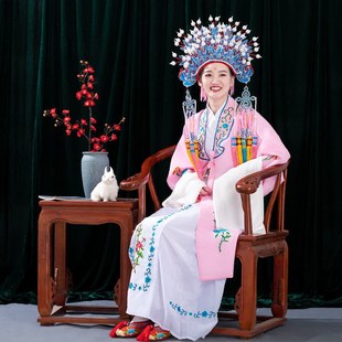 速发戏服装花旦剧京古装戏衣中国风演出子服头饰戏曲黄梅戏戏服凤