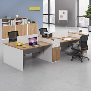 速发职员办公/椅组合简约四人位办公桌6办公室2桌4/子人位员工位