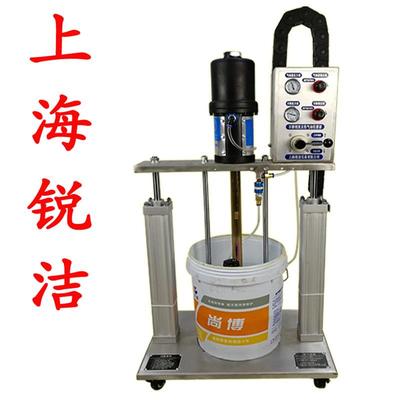 不锈钢双立柱注脂机RJ-68020SU举升压盘泵架汽车工业气动油脂泵