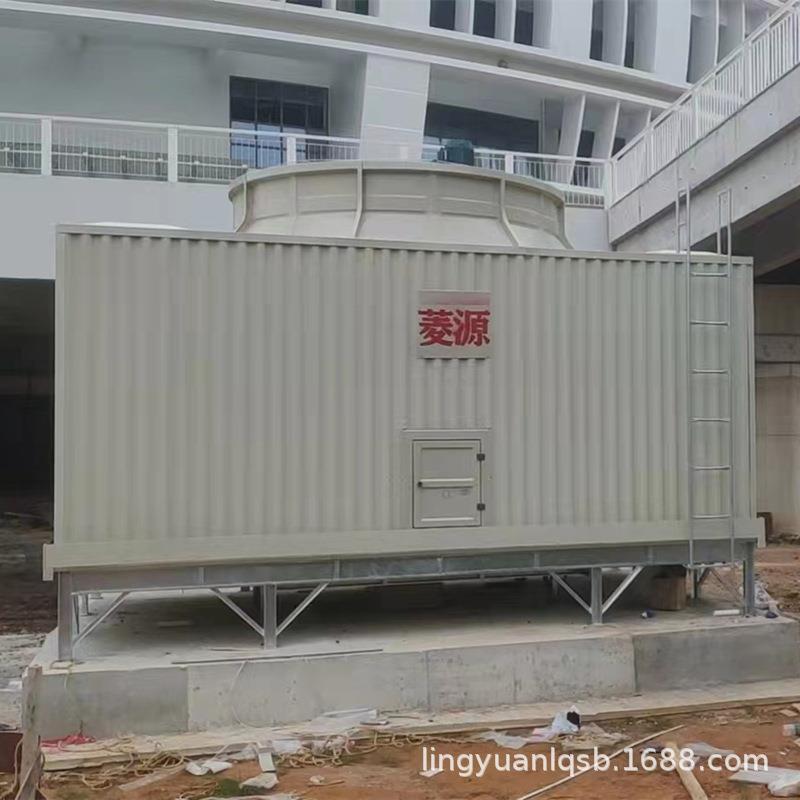 广东横流式冷却塔系列玻璃钢250T冷却水塔注塑行业应用低噪