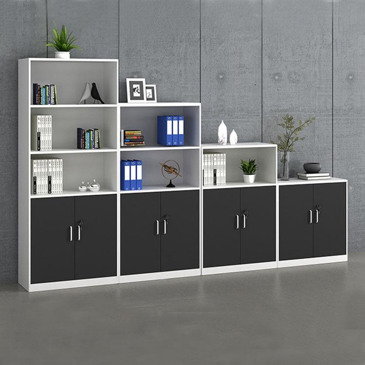 办公室矮柜靠墙柜子储物柜侧边文件地柜木质档案资料柜带锁隔断柜