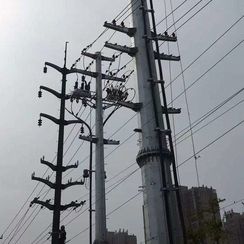 【扬德电气加工制造电力钢杆 电力钢管杆 钢管杆 等电力钢杆设备