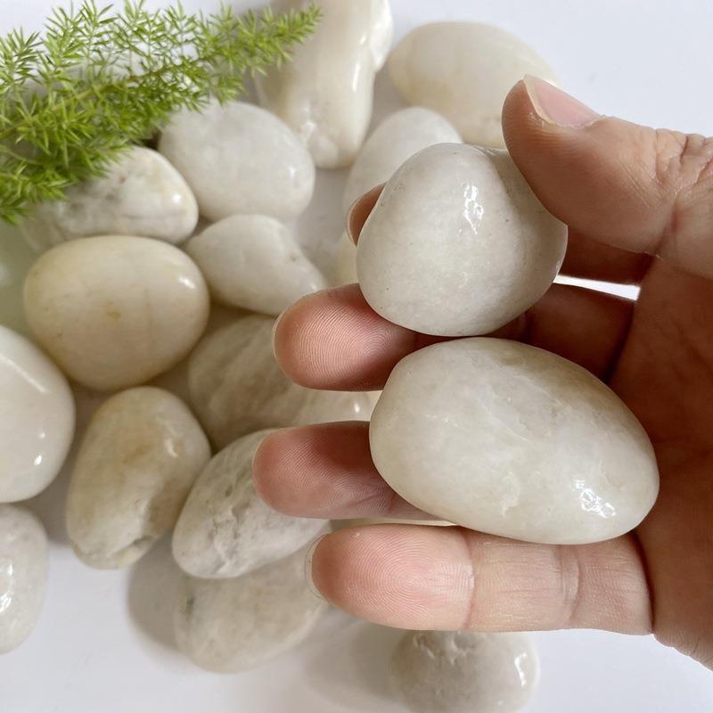 高光精品工白JPB001色雨花石色鹅卵石园白林程铺面石